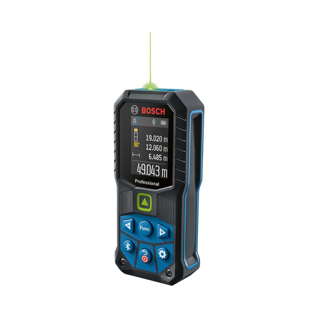 MEDIDOR LASER GLM 50-27 CG BOSCH 0601072T00 CON ALCANCE DE 50 MTS, CUENTA CON BLUETOOTH PARA TRANSFERIR DATOS