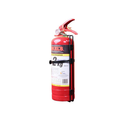 EXTINGUIDOR MIKEL´S EE-2 DE 2KG, RECARGABLE TIPO ABC CON CINCHOS