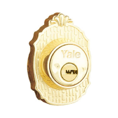 CERRADURA DE GATILLO PARA PUERTA PRINCIPAL YALE MX80881 VERONA LATON PULIDO