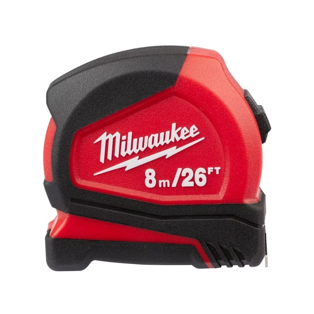 FLEXOMETRO COMPACTO MILWAUKEE 48-22-6627 DE 8MTS/26FT PARA USO RUDO