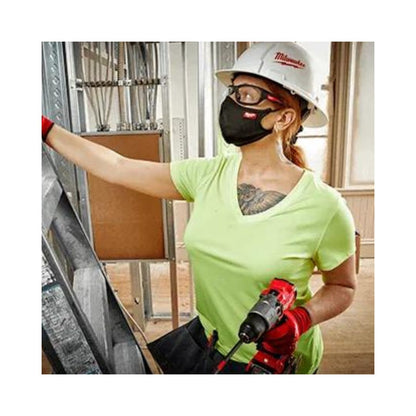 PAQUETE DE MASCARILLAS FACIALES MILWAUKEE 48-73-4235 DE 3 CAPAS COLOR GRIS