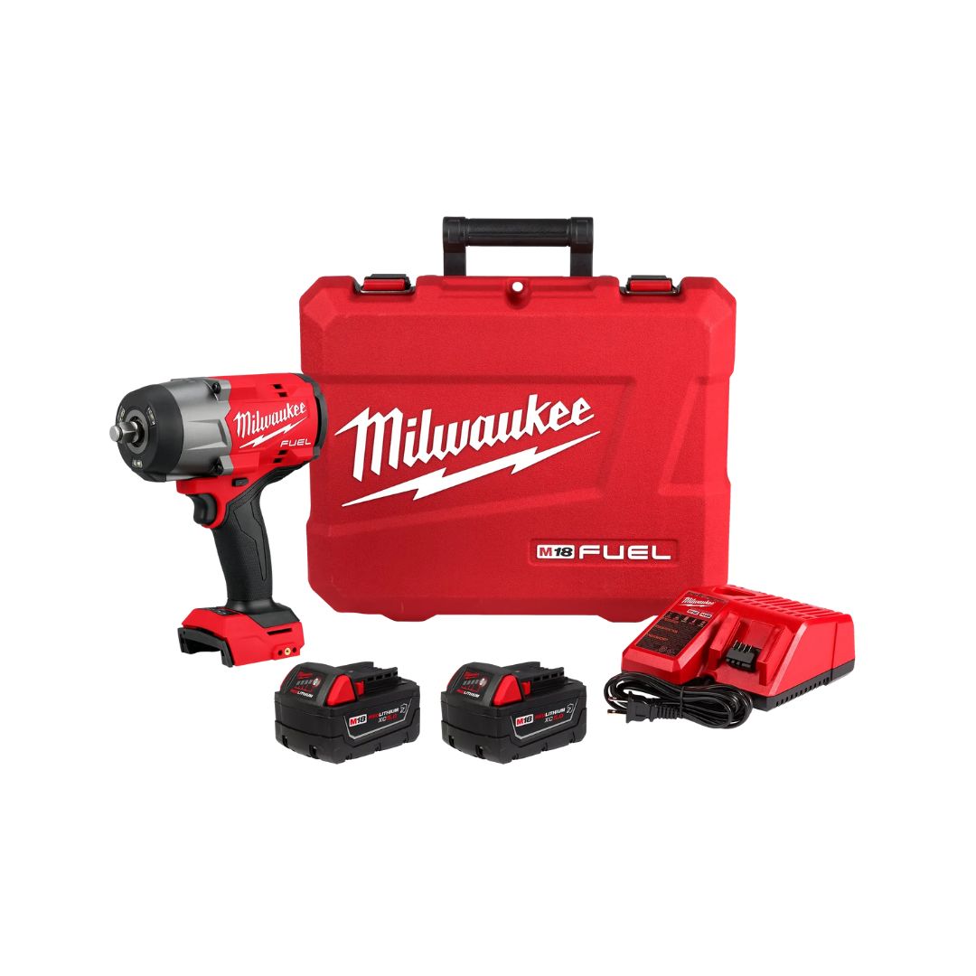 LLAVE DE IMPACTO M18 FUEL™ MILWAUKEE 2967-22 DE 1/2" Y DE ALTO TORQUE, CON KIT DE ANILLOS DE FRICCIÓN