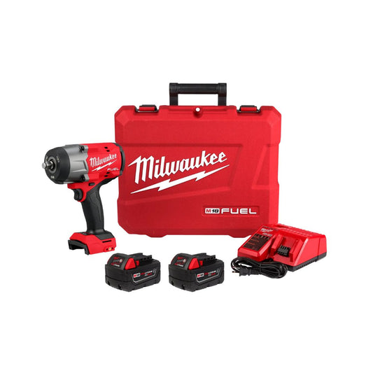 LLAVE DE IMPACTO M18 FUEL™ MILWAUKEE 2967-22 DE 1/2" Y DE ALTO TORQUE, CON KIT DE ANILLOS DE FRICCIÓN