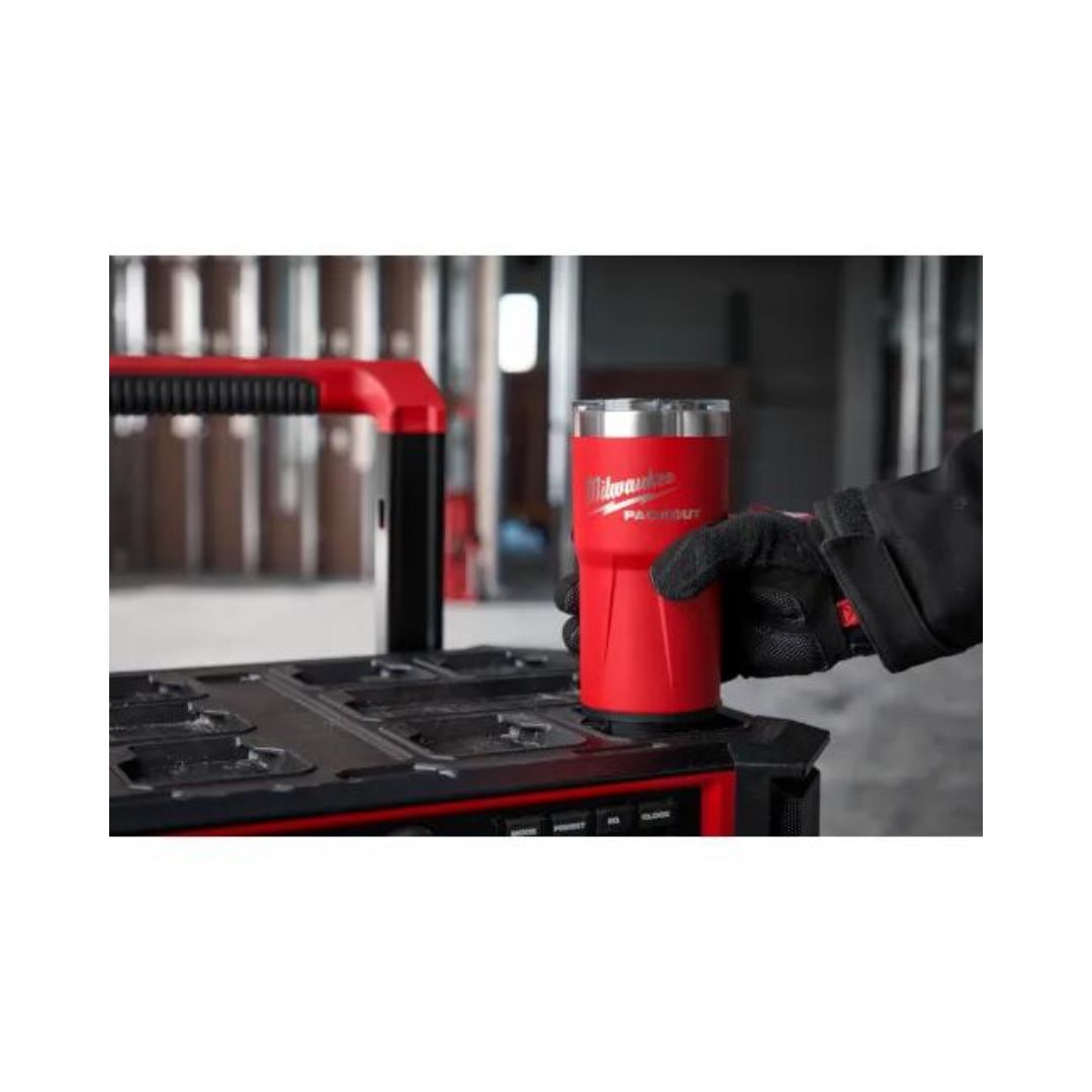 VASO PACKOUT™ MILWAUKEE 48-22-8392R DE 20 OZ TUMBLER - ROJO