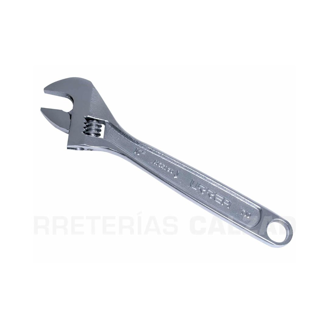 LLAVE AJUSTABLE URREA 715 CROMADA DE 15"