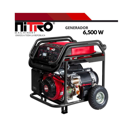 GENERADOR NITRO G6502E DE 6,500W Y 110 - 220V, 15HP