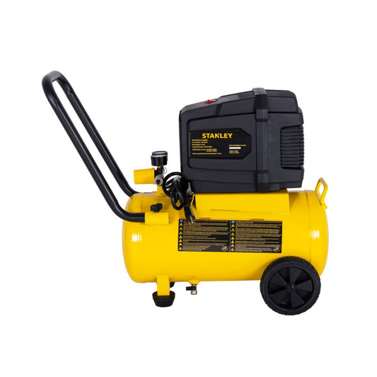 Compresor Aire Stanley 2HP 6 Galones 150 PSI | Libre Aceite Horizontal