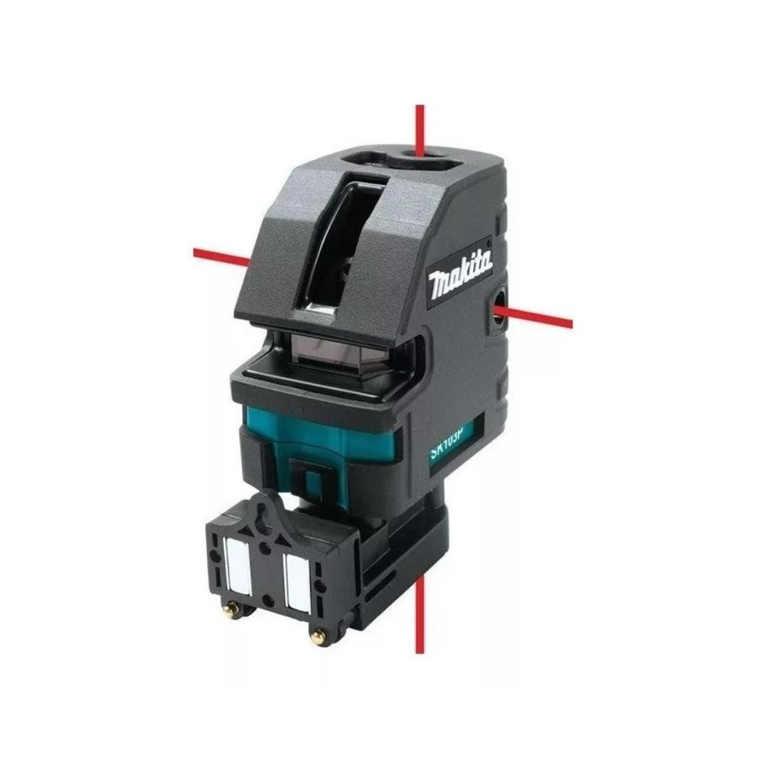 NIVEL LASER MAKITA SK103PZ DE 4 PUNTOS AUTONIVELANTE CON MEDICIÓN HASTA DE 60M, CON SOPORTE Y MALETA