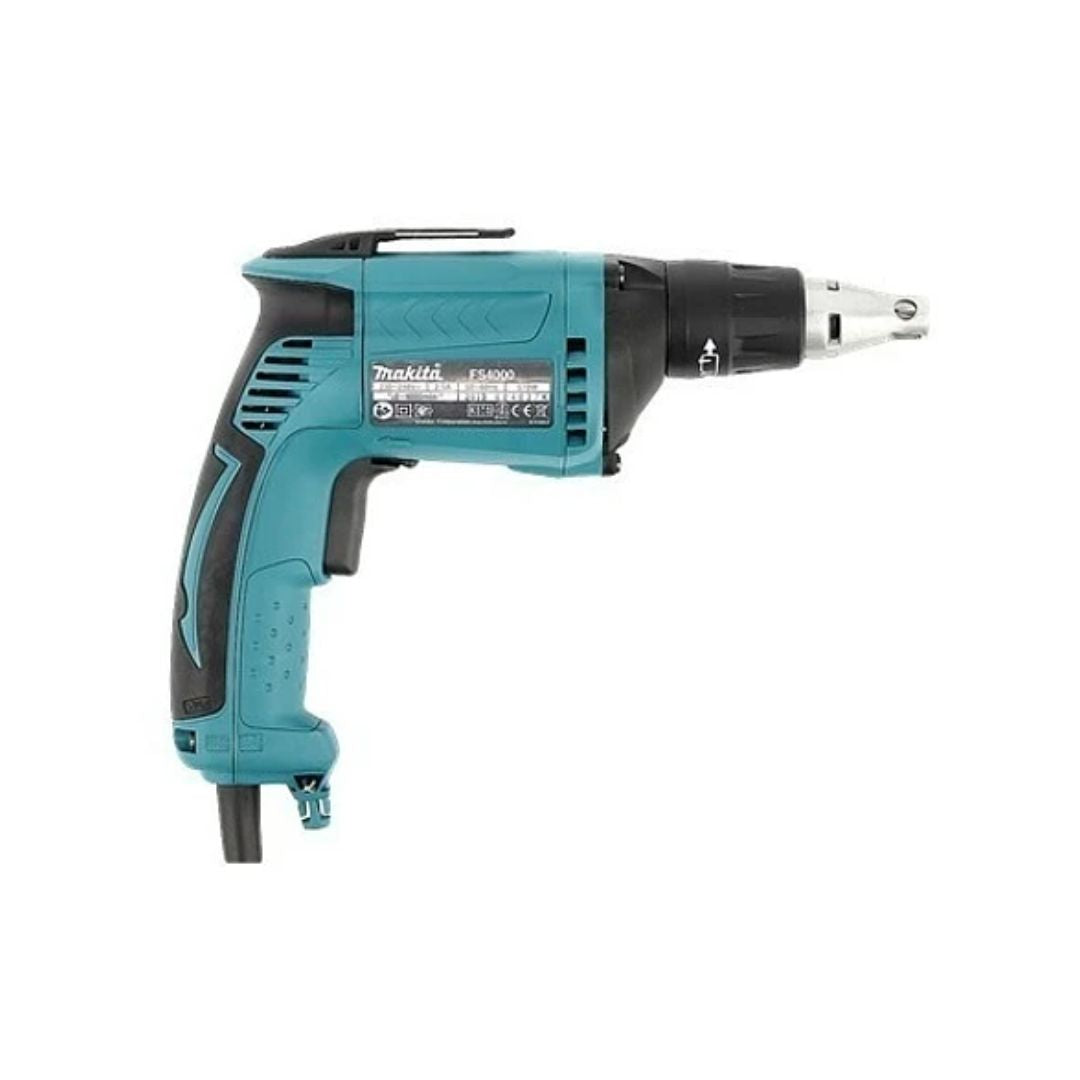 DESTORNILLADOR MAKITA FS4000 DE 1/4" CON 4,000RPM PARA TABLA ROCA CON 570W DE POTENCIA