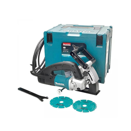 RANURADORA DE CONCRETO Y MUROS MAKITA SG1251J DE 5” Y 1,400W CON 2 DISCOS Y ESTUCHE PLÁSTICO