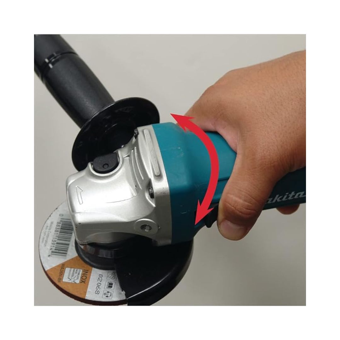 MINIESMERILADORA MAKITA GA4534 DE  4 ½” CON 720W, 11,000RPM CON INTERRUPTOR TIPO PALETA