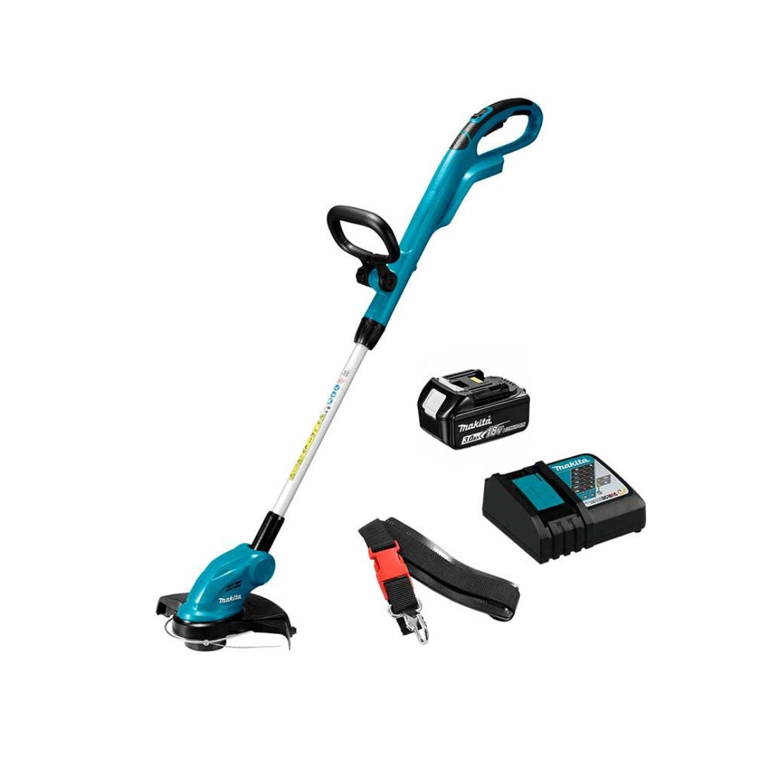 DESBROZADORA INALÁMBRICA MAKITA DUR181RF DE 10 1/4" DE 18V CON 1 BATERIA BL1030 Y CARGADOR