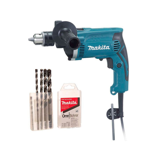 ROTOMARTILLO MAKITA HP1630 EN COMBO DE ½” CON 710W, 3,200RPM Y 48000IPM INCLUYE JUEGOS DE BROCAS D-37029