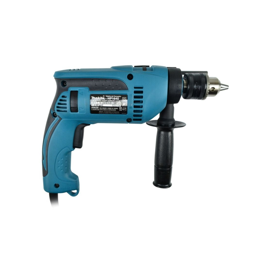 ROTOMARTILLO MAKITA HP1640 DE 1/2" CON 650 WATTS, NUEVO SISTEMA DE REVERSA