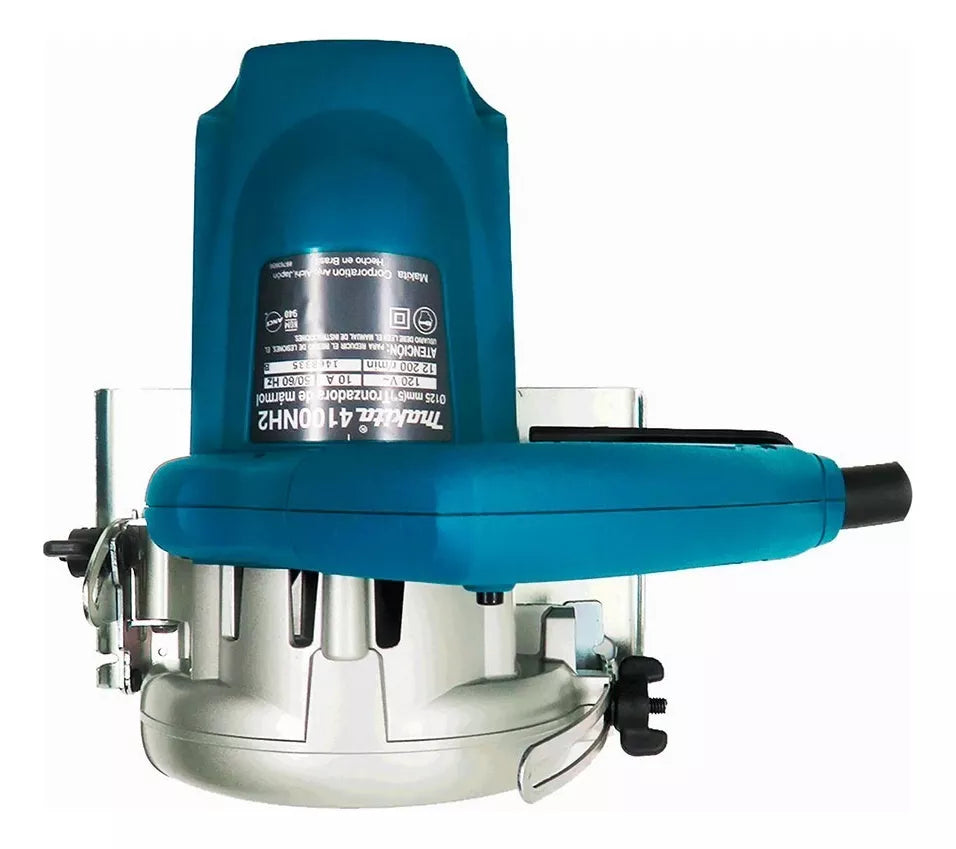 CORTADORA DE MARMOL MAKITA 4100NH2X1 CORTE A 45° DE 125mm Y 1,400 W CON DISCO Y ESTUCHE