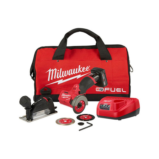 CORTADORA MINI M12™ MILWAUKEE 2522-21XC DE 3" CON 1 BATERIA Y CARGADOR