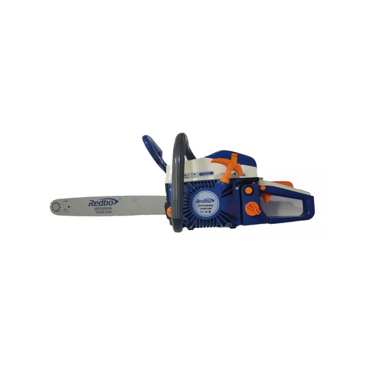 MOTOSIERRA A GASOLINA DE 52CC REDBO RB-YJ-5218 CON ESPADA DE CORTE DE 18 PULG  MOTOR 2 TIEMPOS PESA 7 KG
