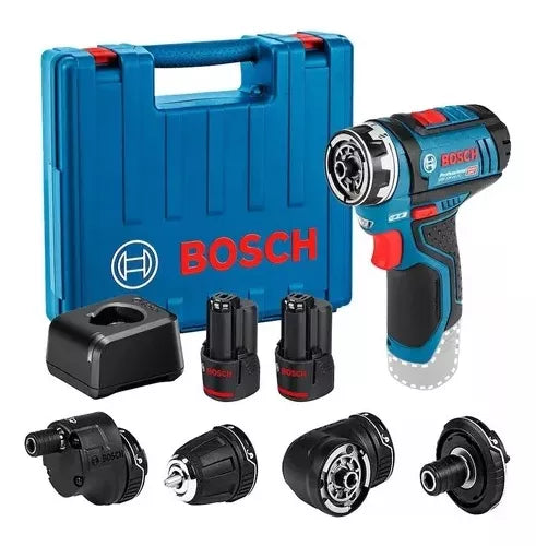 TALADRO ATORNILLADOR GSR BOSCH 06019F60G0 DE 12V CON 2 BATERÍAS Y FRECUENCIA DE 0-400/1300RPM