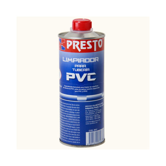 Limpiador PVC Presto 500ml Lata | Para Tuberías