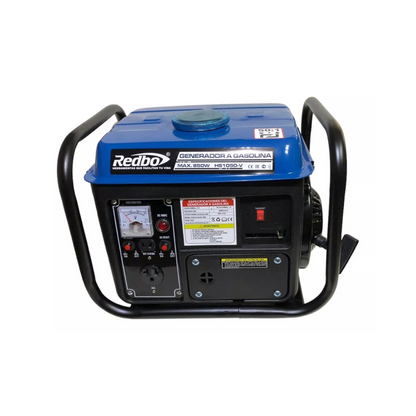 GENERADOR A GASOLINA REDBO HS-1050-V DE 800 WATTS CON 2 HP Y 120 V/60Hz (MOTOR DE 2 TIEMPOS ENC. MANUAL PESO 16.4 KGS)