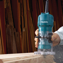 RECORTADOR MAKITA 3709 DE 1/4" CON 530W COLLET DE 1/4"