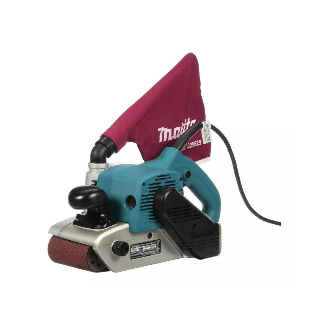 LIJADORA DE BANDA MAKITA 9403 DE 4X24 CON 500M/MIN Y 1265W