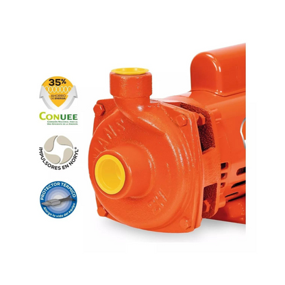 BOMBA CENTRIFUGA EVANS 2HME050 DE 1/2 HP Y 127V, 90 LPM