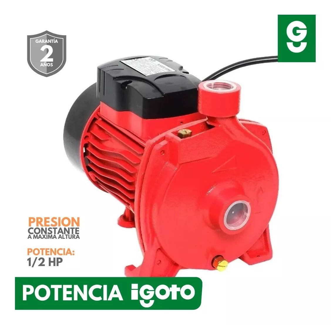 BOMBA CENTRÍFUGA IGOTO CPM-130  1/2 HP 127 V