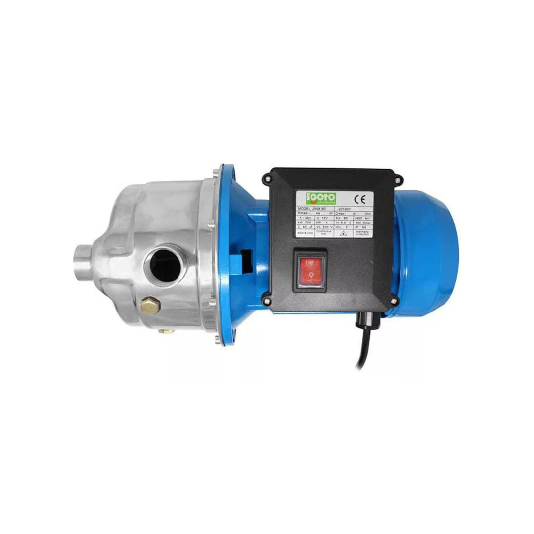 BOMBA TIPO JET CENTRIFUGA 3/4 HP IGOTO JINX70 DE ACERO INOXIDABLE CON FASE ELÉCTRICA MONOFÁSICA