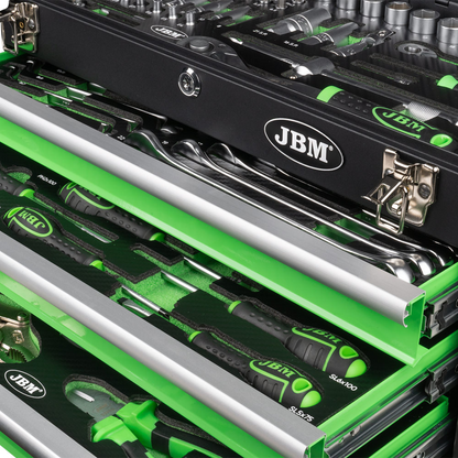 CAJA DE HERRAMIENTAS METALICA C/3 PANELES FRONTALES 143 PIEZAS