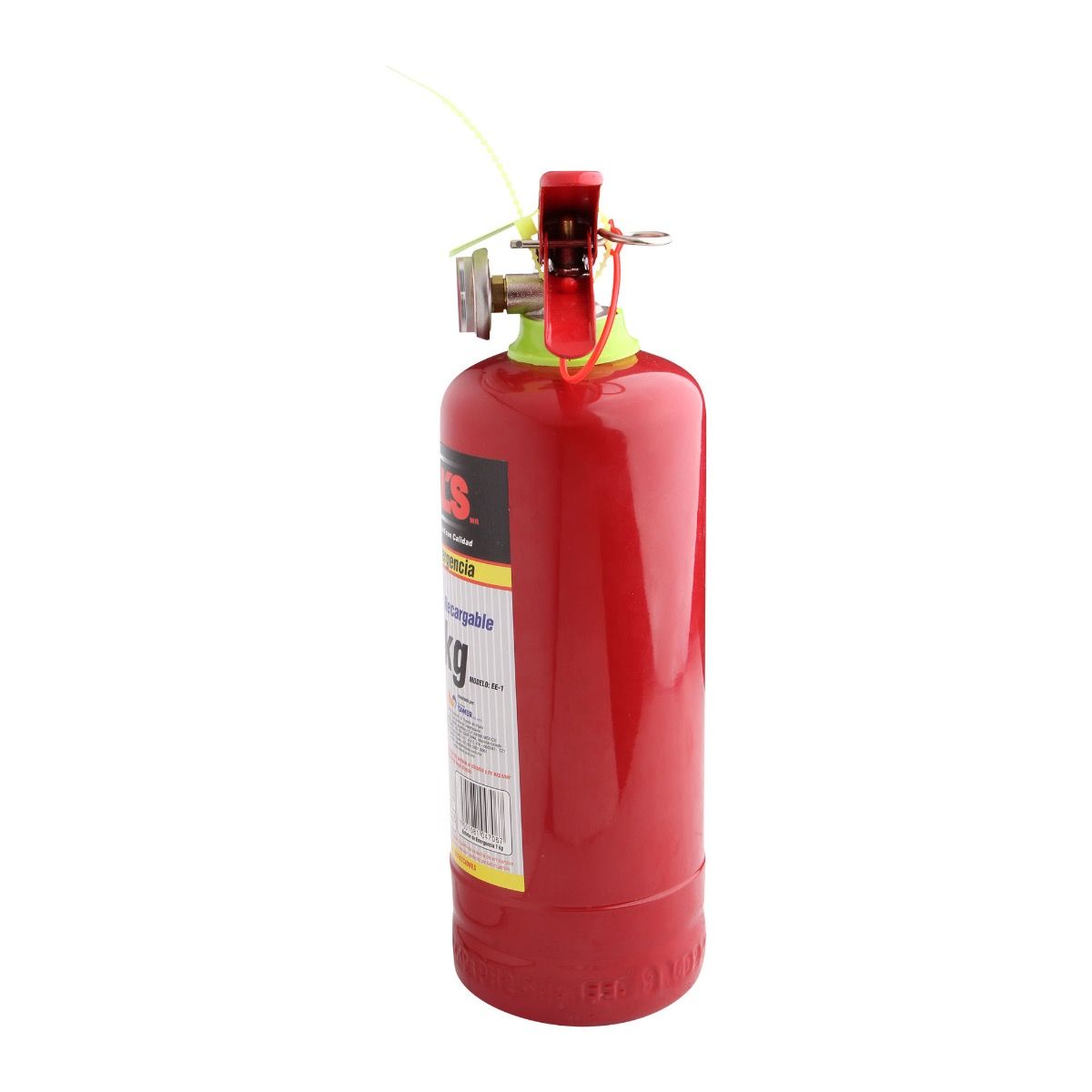 EXTINGUIDOR MIKEL´S EE-1 DE 1KG PARA EMERGENCIA, RECARGABLE Y DE TIPO ABC CON CINCHOS