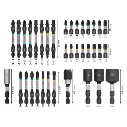 Sets de puntas de atornillar Bosch 36 piezas PRO Impact