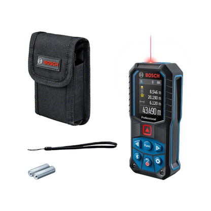 MEDIDOR LASER BOSCH GLM 50-27 C LASER ROJO CON ALCANCE DE 50 MTS, BLUETOOTH PARA TRANSFERIR DATOS