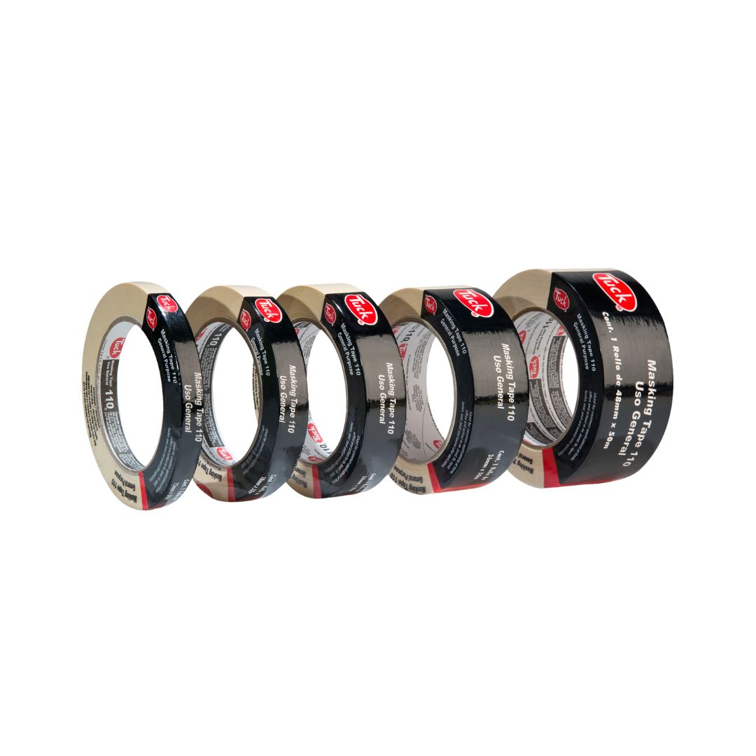 CINTA MASKING TAPE 110 TUK 110-1X50 PARA USO GENERAL DE 1" X 50 M
