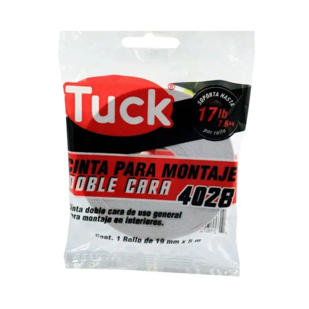 CINTA DOBLE CARA 4028 TUK 422800 CON ESPUMA DE POLIETILENO DE 3/4" X 1.5 MTS
