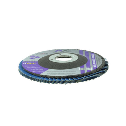DISCO LAMINADO AXTECH DLG80-Z PARA DESBASTE Y PULIDO DE 4-1/2", DE OXIDO DE ZIRCONIO GRANO 80