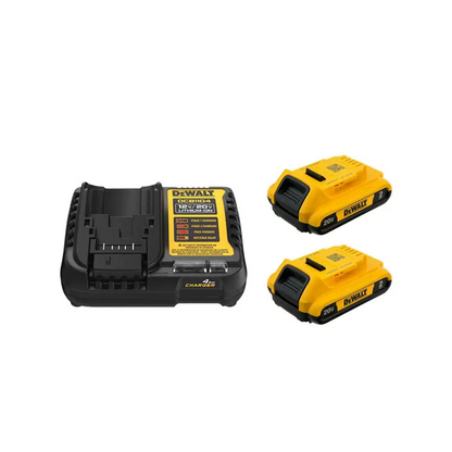 COMBO ROTOMARTILLO 1/2" + ATORNILLADOR DE IMPACTO 1/4" DEWALT DCK2490D2 20V S/CARBONES + 2 BAT + MOCHILA
