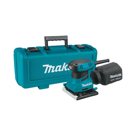 Combo Lijadora Orbital Makita 1/4" 200W + Estuche + 5 Discos de 7" + Brocas Multiuso + 3 Discos de 4-1/2"