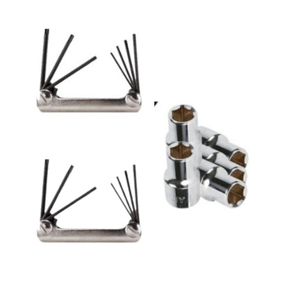 Combo Mini Esmeril Milwaukee 4.5" 750W + Discos Milwaukee y Makita + Dados y Llaves Allen + Caja de Herramientas