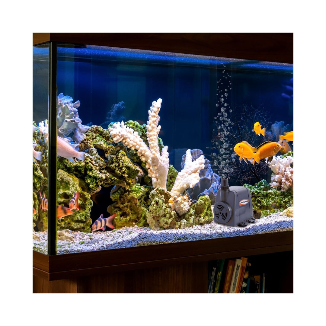 Bomba para Fuente y Ornato Evans AQUA30W | 30W | Presión Máxima de 2.1m [Ideal Jardín y Estanques]