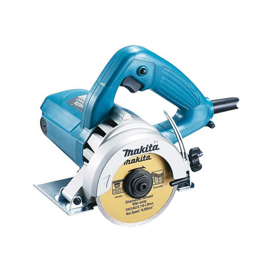 CORTADORA DE MARMOL MAKITA 4100NH2X1 CORTE A 45° DE 125mm Y 1,400 W CON DISCO Y ESTUCHE