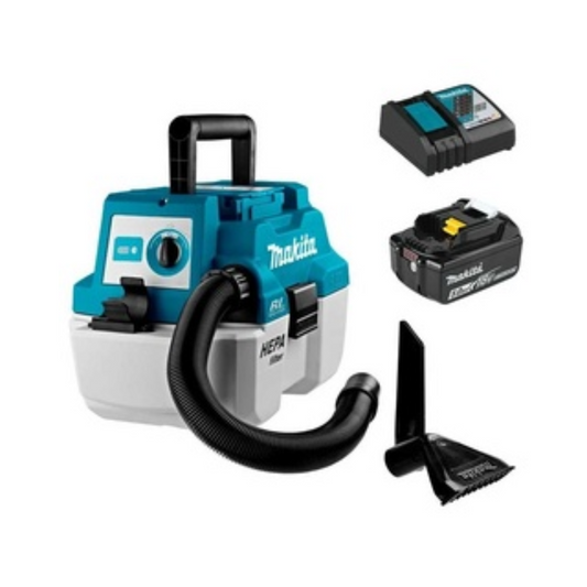 COMBO ASPIRADORA INALAMBRICA MAKITA DVC750LZX3 DE 18V BRUSHLESS INCLUYE BATERIA BL1850B