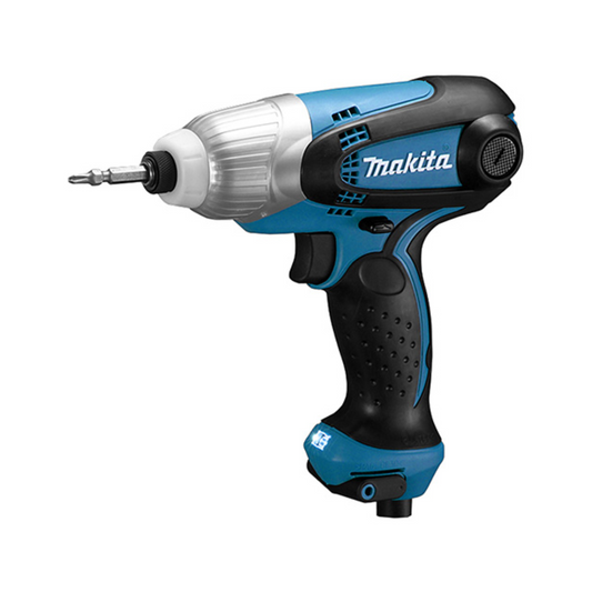 DESTORNILLADOR DE IMPACTO MAKITA TD0101F DE ¼” CON  0-3,200IMP/MIN Y 230W CABLE DE 2.5M Y TORQUE DE 100NM