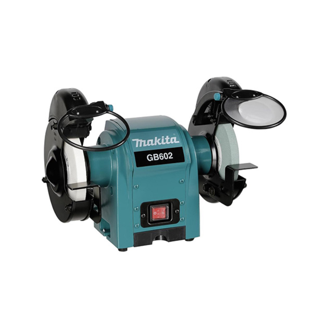 ESMERIL DE BANCO MAKITA GB602 DE 6" CON 2,850RPM FUERZA DE 1/3HP Y 250W