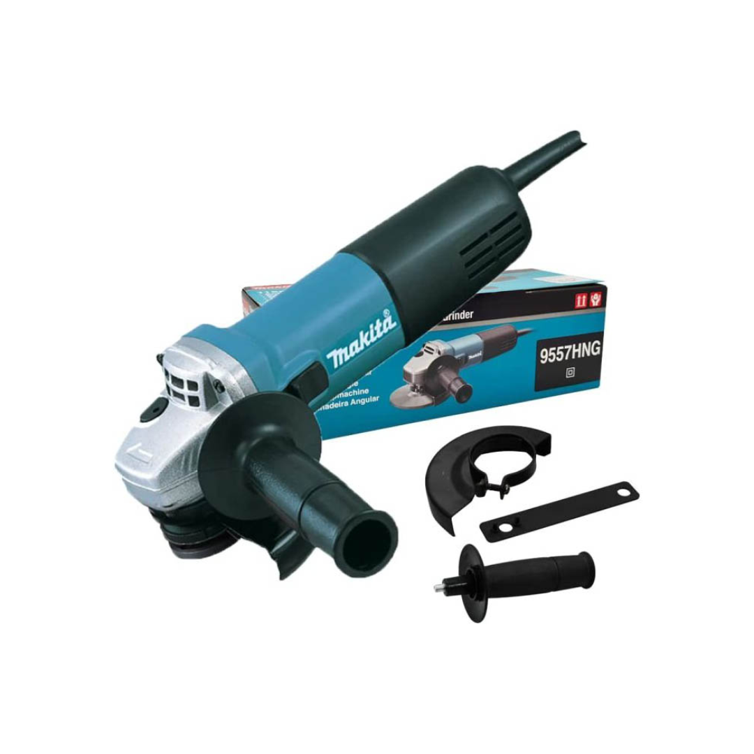 MINIESMERILADORA MAKITA 9557HNG DE 4 ½” COON 840W Y 10,000RPM