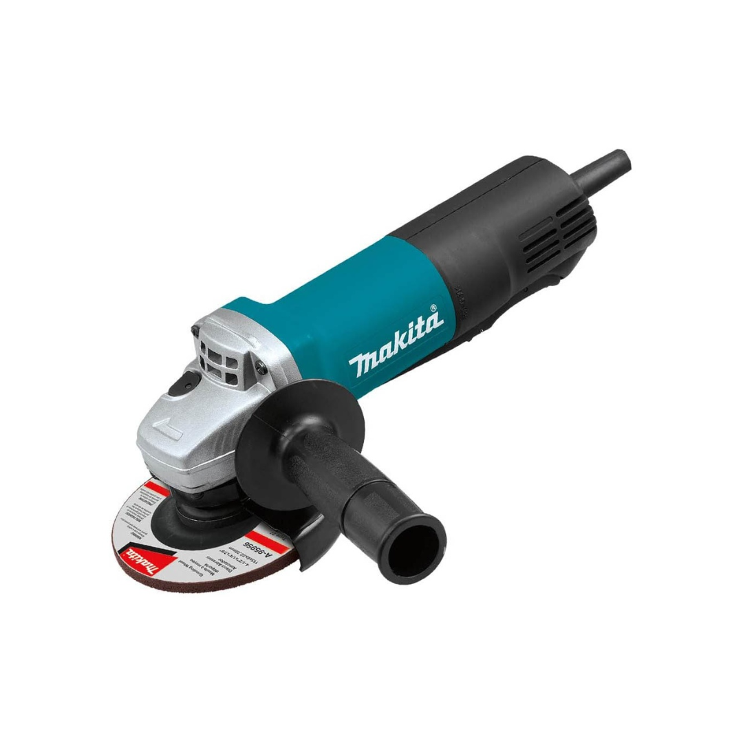 MINI ESMERILADORA  MAKITA 9557HPG DE 4 ½” CON 840W E INTERRUPTOR  TIPO PALETA USO INDUSTRIAL