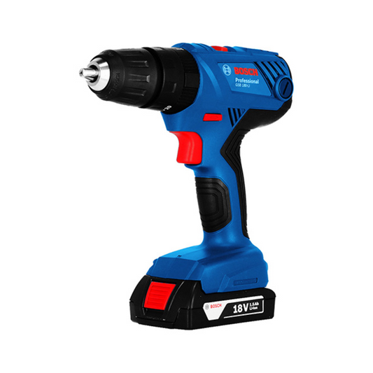 TALADRO ATORNILLADOR INALAMBRICO BOSCH 06019F81G0 DE 18V CON 1,700 RPM INCLUYE 2 BATERÍAS DE 1.5AMP Y CARGADOR