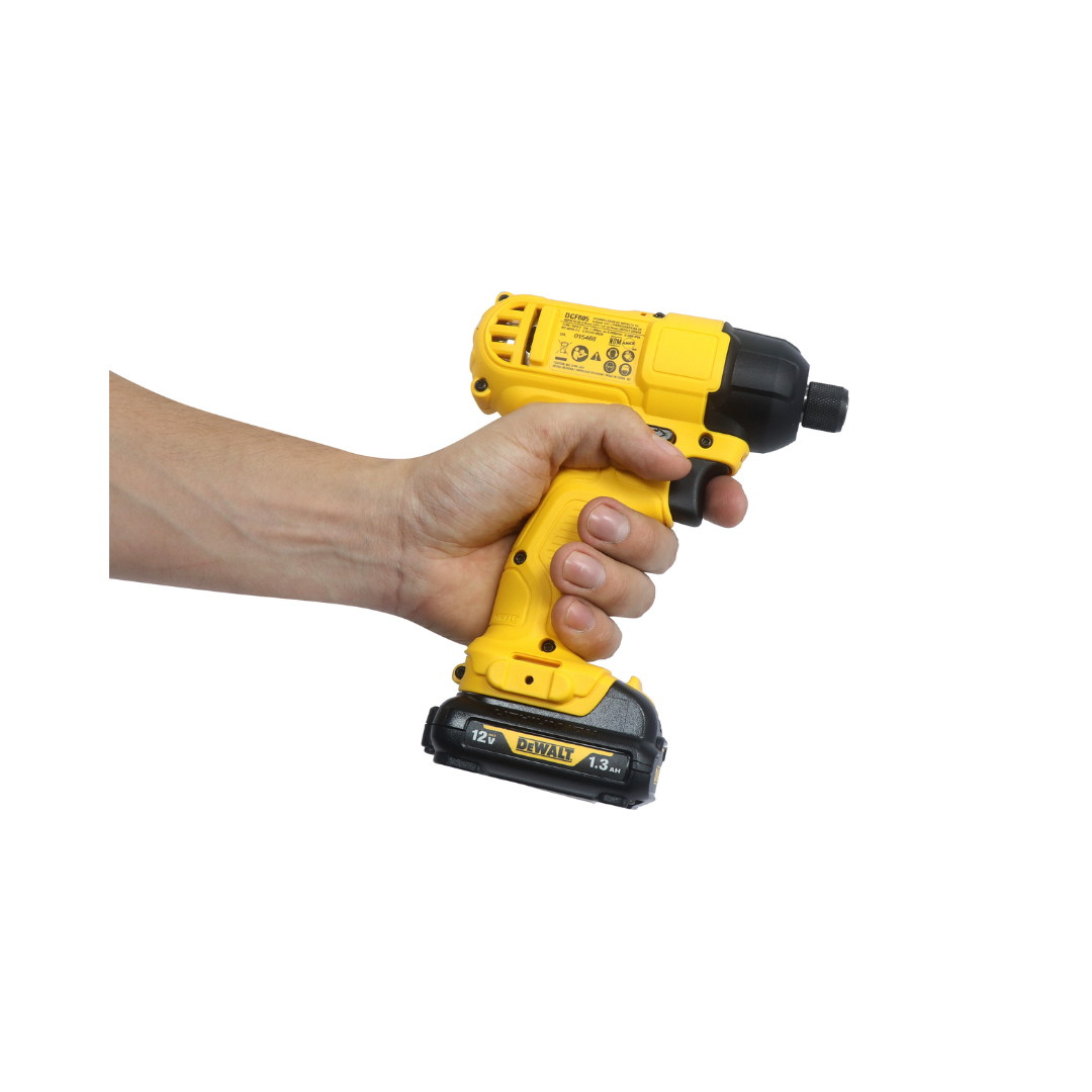 DESTORNILLADOR DE IMPACTO DEWALT DCF805C2-B3 DE 1/4" Y DE 12V CON 2 BATERIAS Y 1.3AMP CON LUZ LED Y MALETA DE TELA