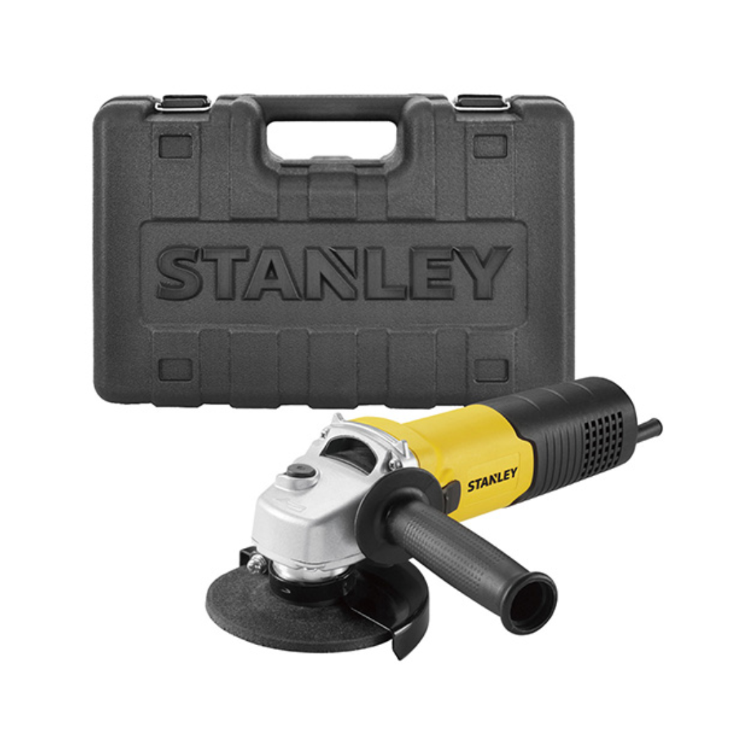 MINIESMERILADORA STANLEY SGS1045K-B3 DE 4 ½” CON  1050W Y 11,000 RPM INCLUYE MALETÍN DE USO RUDO