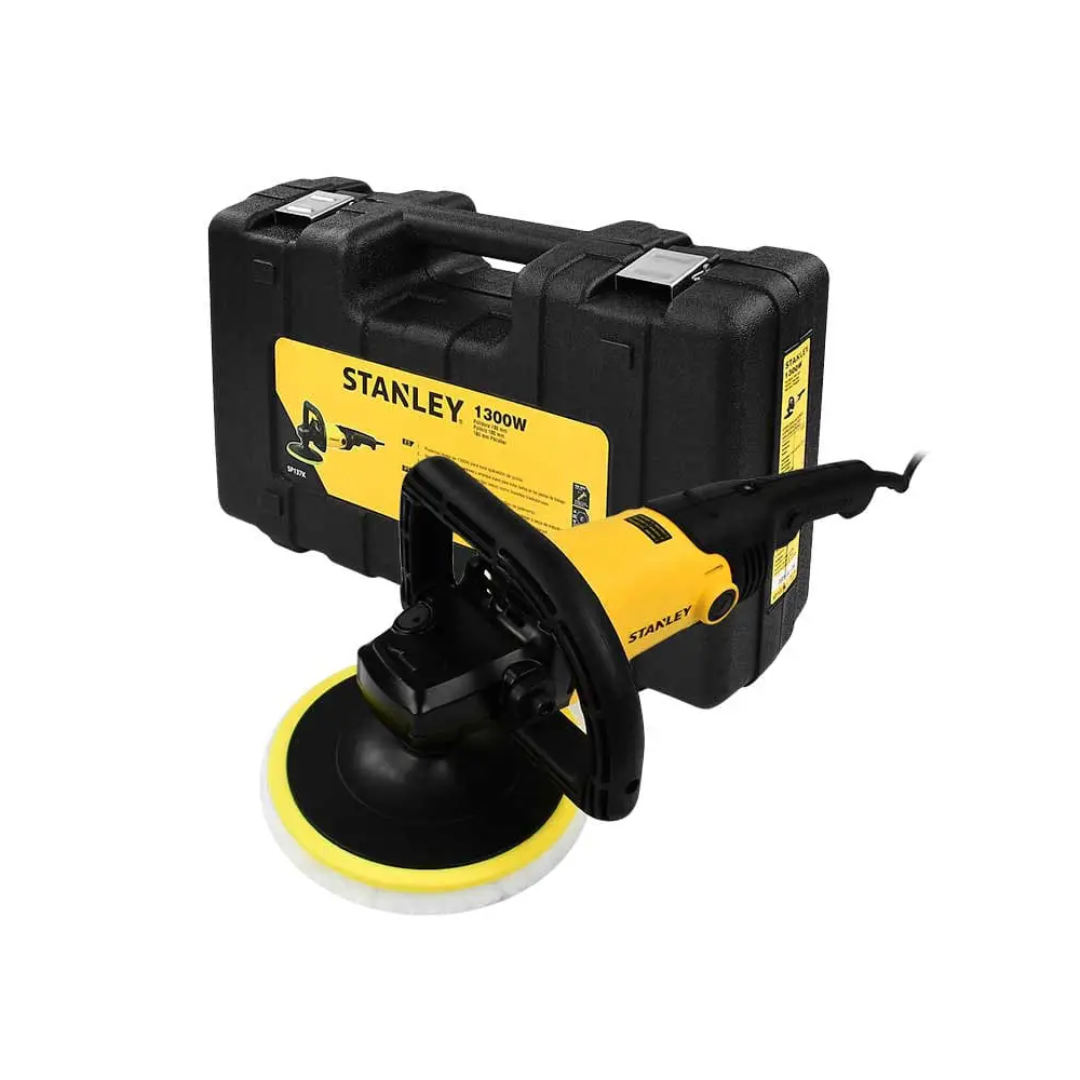 PULIDORA STANLEY SP137K-B3 DE  7” CON 1300W Y 1000-3000 RPM DE VELOCIDAD VARIABLE